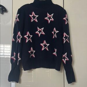 Gap Star Patterned Black Sweater